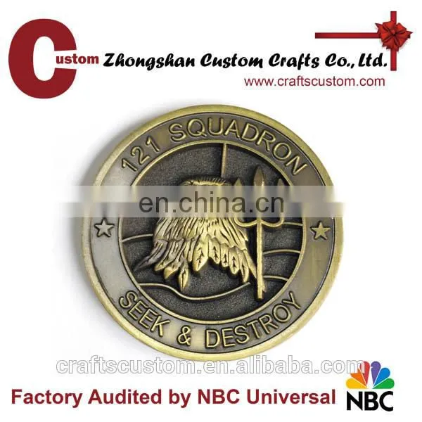 Custom eagle challenge coins for sale