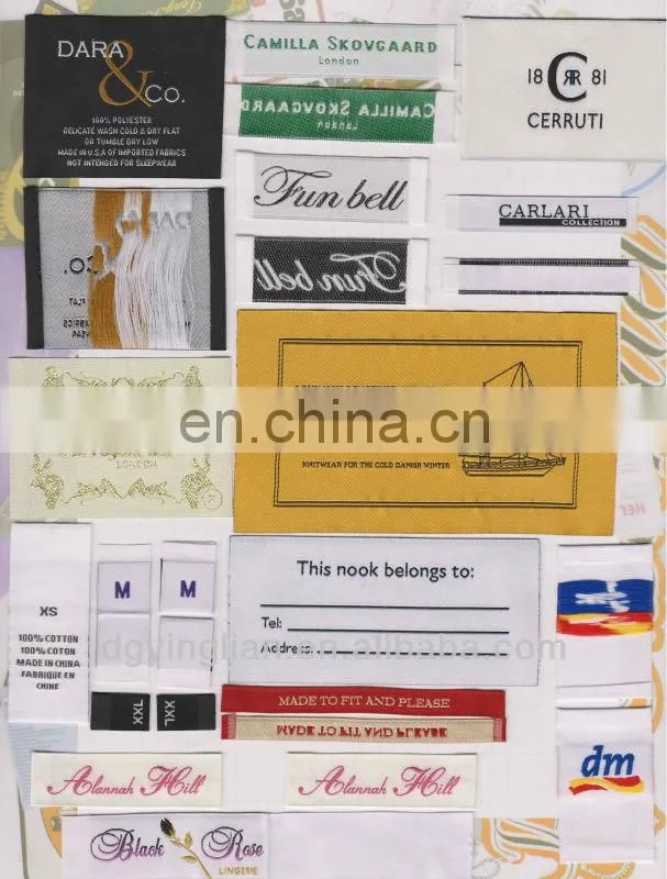 Garment bullion fashional patch nice brand logo patches