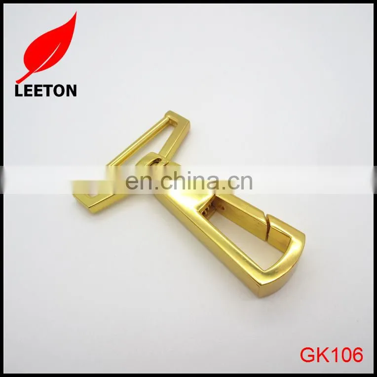 Factory supply 40mm shiny gold bag swivel snap hook