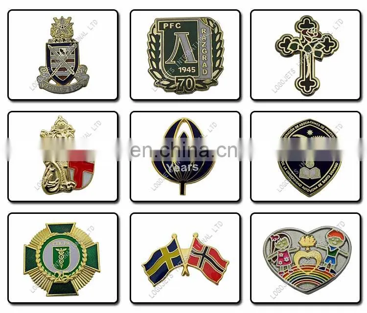 New design imitation hard enamel lapel pin manufacturers china