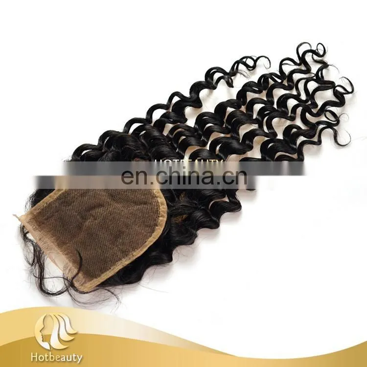 Free parting lace closure silk invisible part closure
