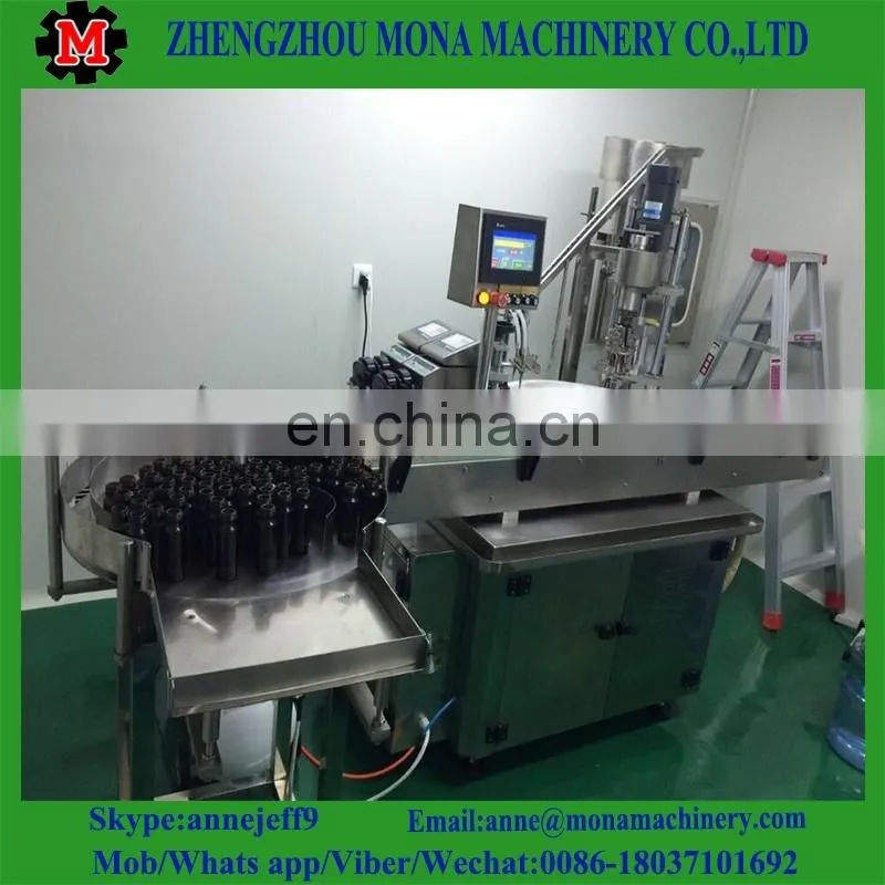 Price medicine oral liquid syrup glass plastic bottle filling capping machine with ce