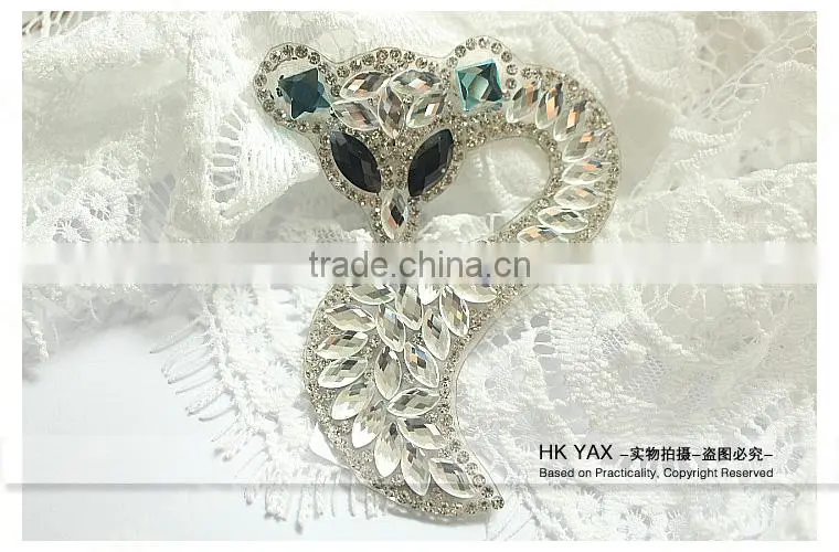0116L Wholesale rhinestone applique iron on,rhinestone iron on applique,iron on rhinestone appliques