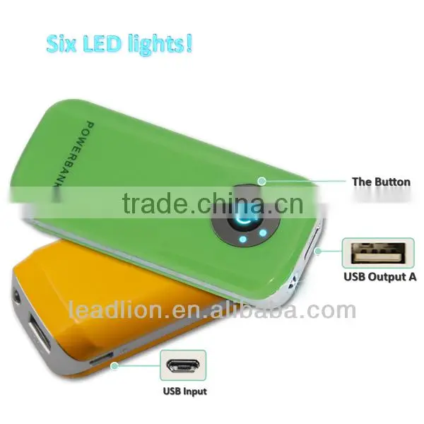 Mobile Power ED810 5200mAh External Battery Portable Back Up Charger Power Bank iPod/iPhone/iPad mobile phone