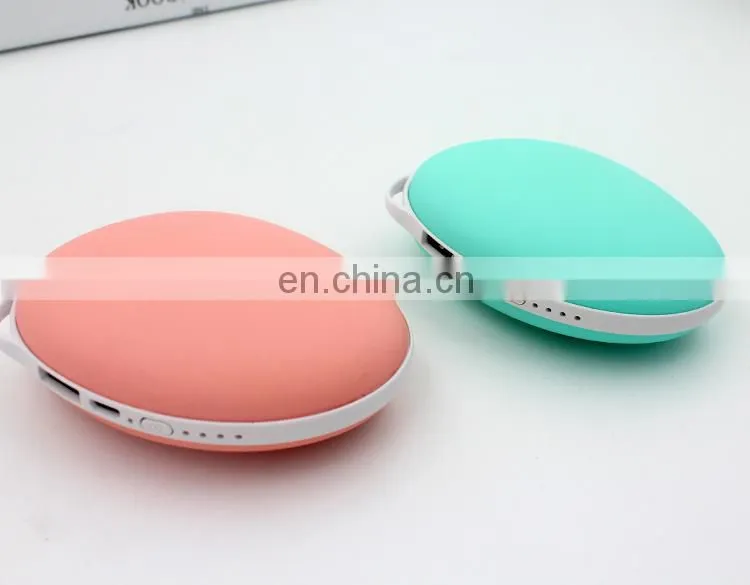 Mango shape warm-hand battery charger 4000mah mini hand warmer power bank portable charger
