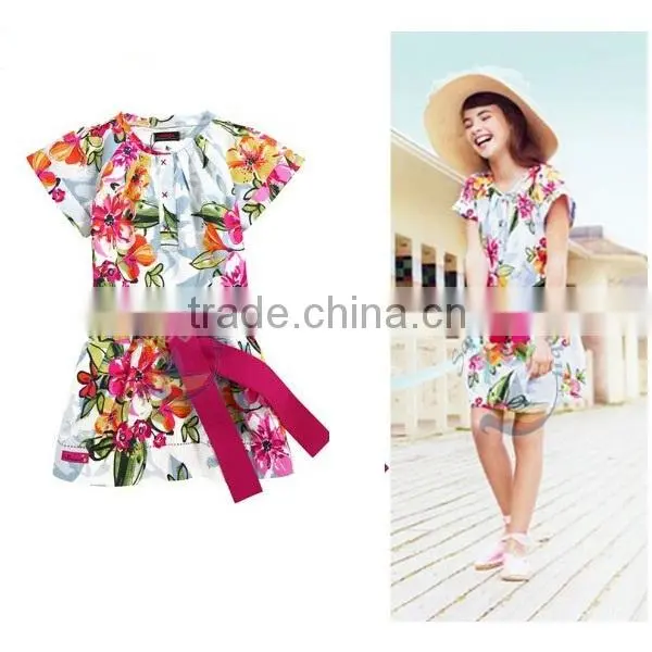 Textile Printing Girl Dress SU000