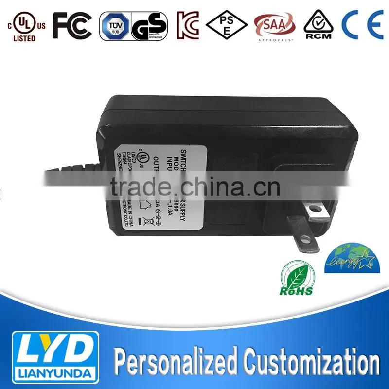 Quick delivery time ac dc power adaptor 12V 1A 2A 3A power adapter 36W 12V LED driver transformer for led lighting