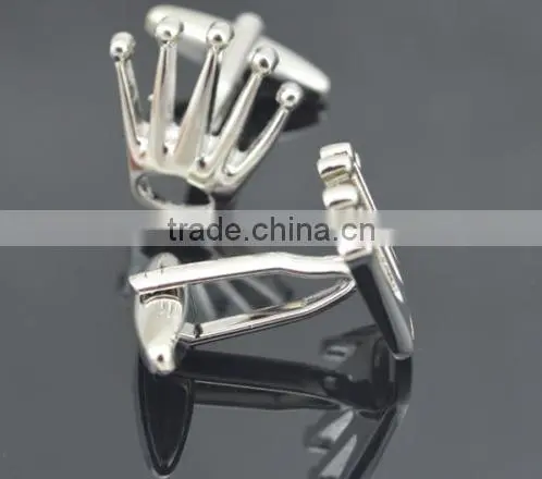 Cufflinks 1Pair Silver Design Fashion Shirt Men Party Wedding Men Gift Crown
