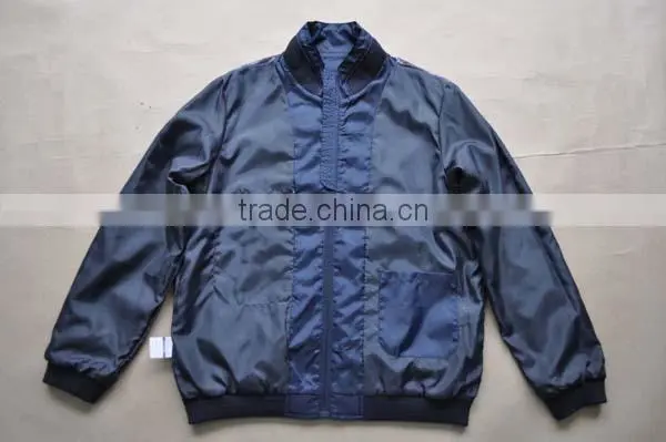 waterproof polyester plain windbreaker jacket