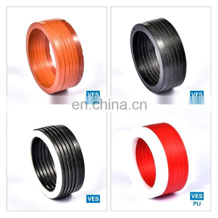 Packing U Cup Y Dust PU NBR FKM Excavator Hydraulic Cylinder Piston Seal Hallite Hydraulic Rod Seal With High Pressure