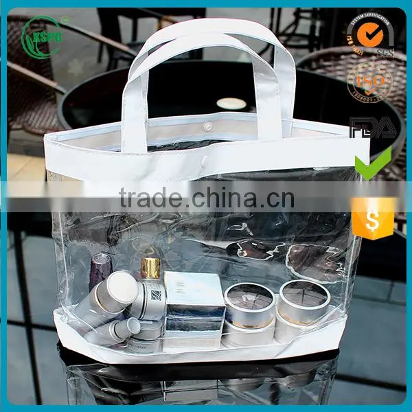 Custom Transparent Plastic Pvc Reseable Carry Handle Bag/Bags
