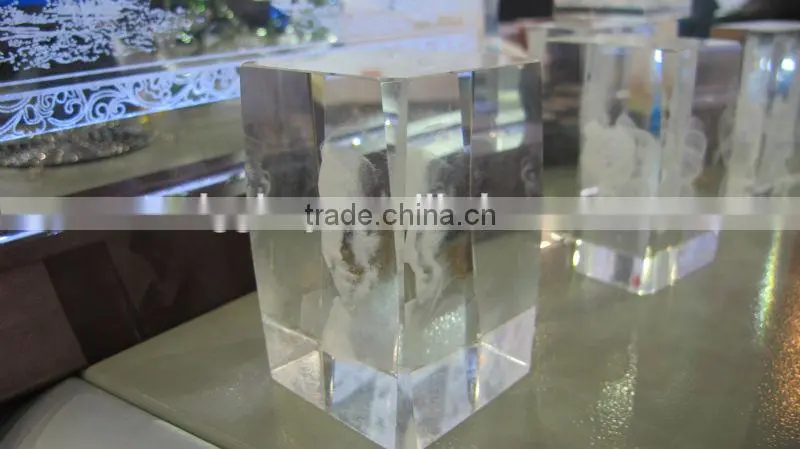 3d laser engraved crystal cube machine