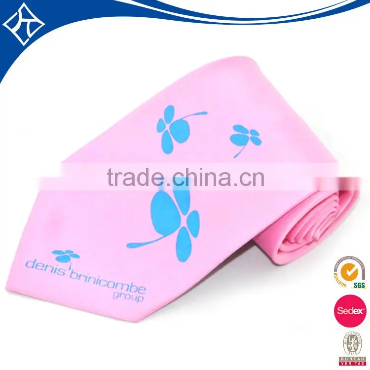 high quality low price fashion lady floral 7cm necktie for woman