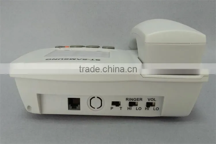 Vintage design white color black color fixed line office or home telephone