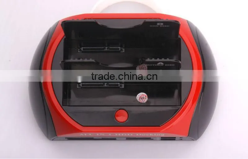 876c 2 USB ports card reader Hdd docking in HDD enclosure