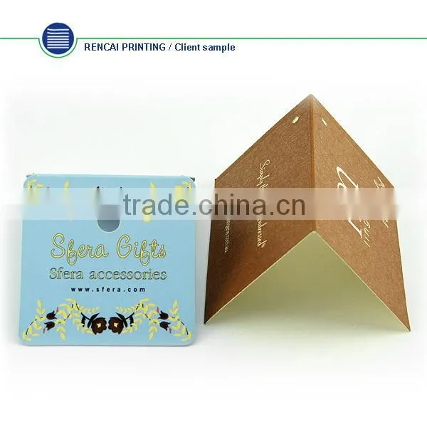 Fancy design promotion hard paper gift card Merry Christmas greeting card