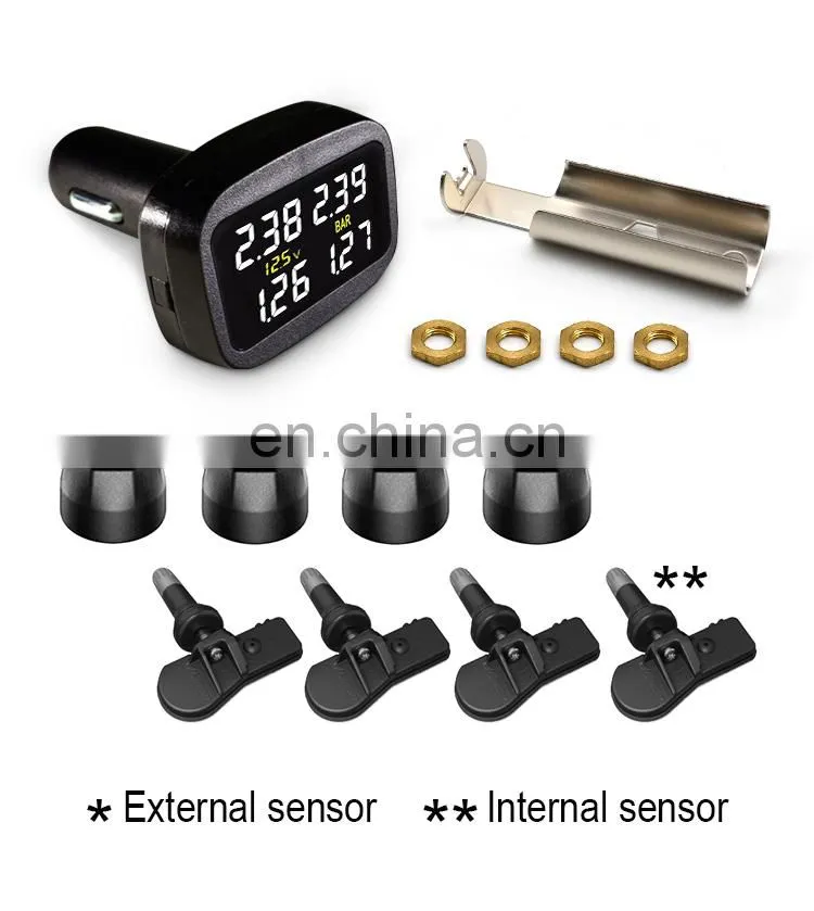 Promata Real-time cigarette plug 433 MHZ wireless tire pressure monitoring system