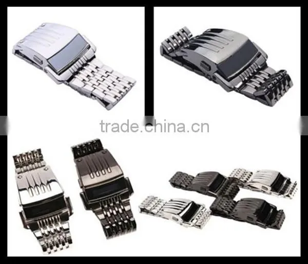 alibaba express LCD watch Iron Man Wrist Watch stainless Steel Men's watch