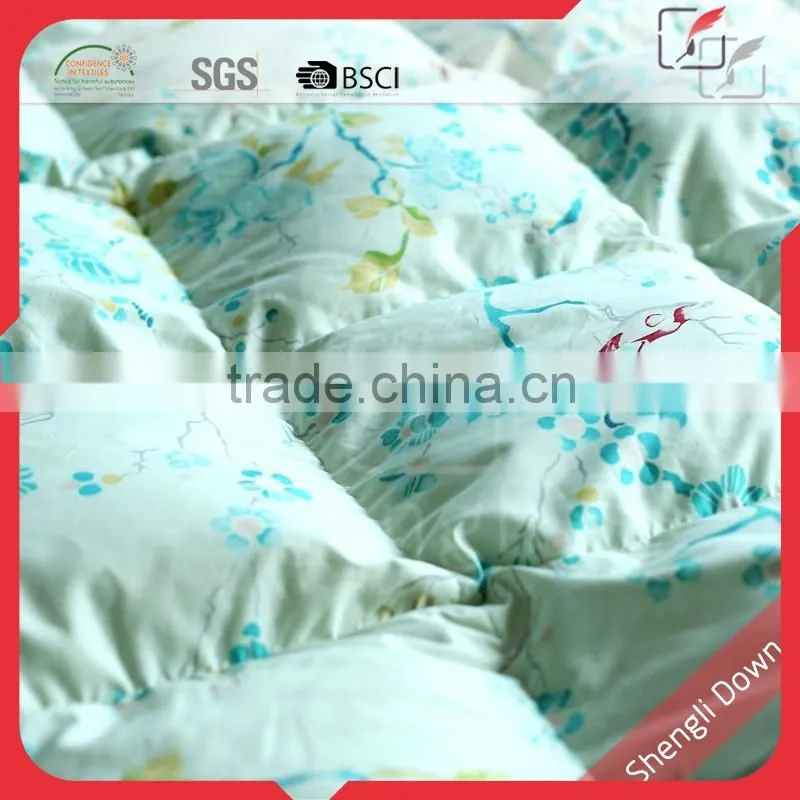 Hotel patchwork goose down filled printed quilt