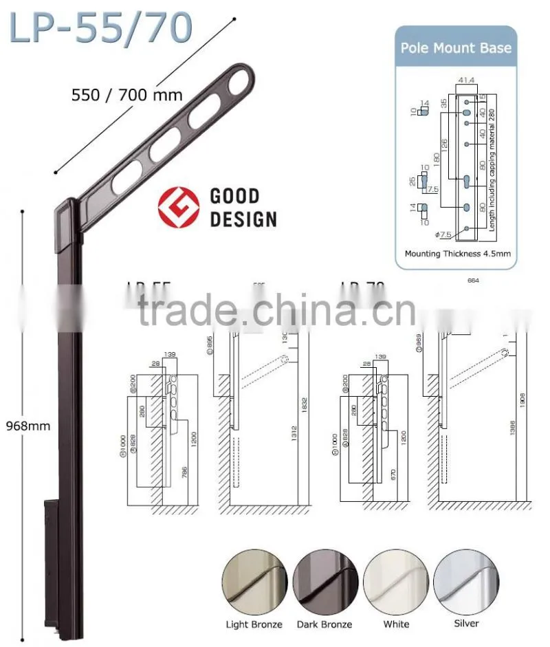 Best-selling and functional clothes drying rack height adjustable made in Japan