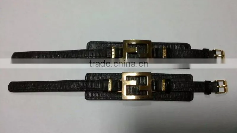 Produce & Wholesale Narrow and Wide Cooperate Genuine Leather Unisex Bracelets