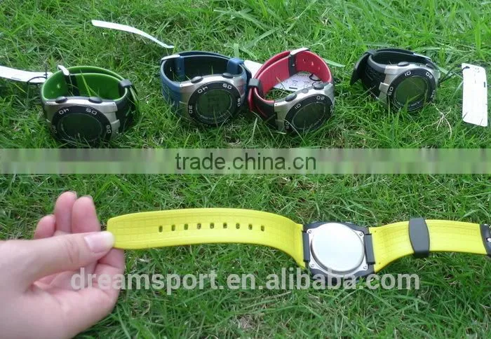 Wireless Heart Rate Monitor Chest Belt Wrist Pedometer Watch For Sports Running