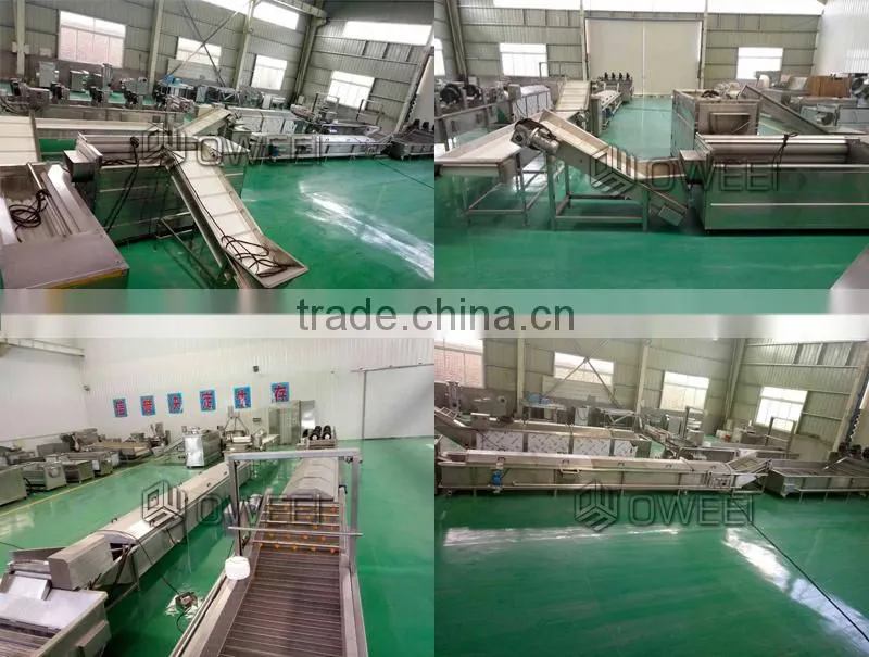 High efficiency potato chips processing machine
