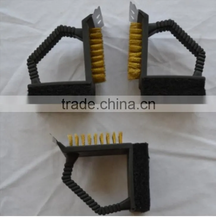 yangjiang factory manufacture eco-friendly bbq grill brush for cleaning barbecue grill