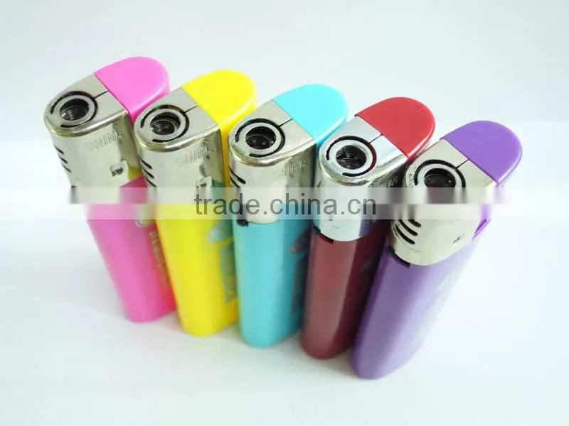 cheapest plastic material windproof flame electronic lighter