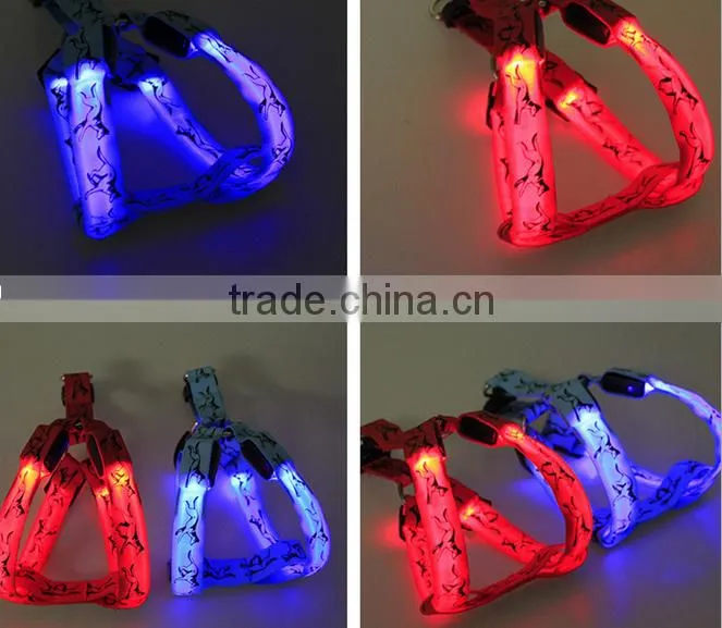 2016 LED nylon reflective tape dog tag pet belt