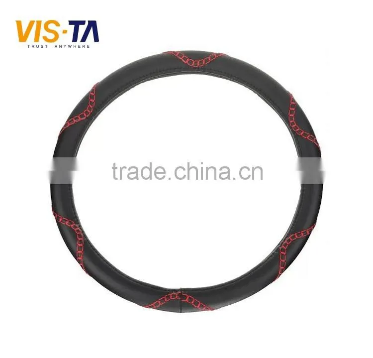 2016 Year Best Price Micro Fiber Steering Wheel Cover Leather
