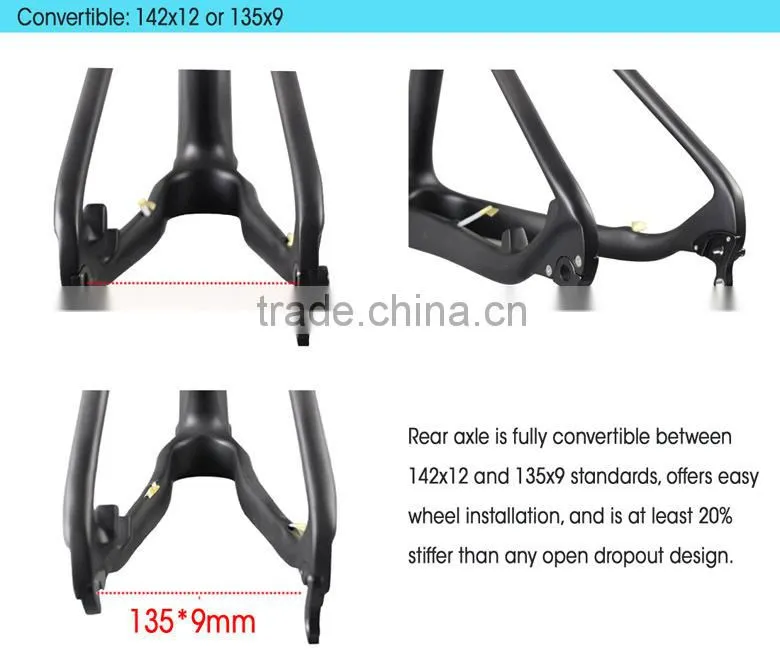 Internal Cable Routing Mountian Bicycle Frame 29er mtb carbon frame 29er