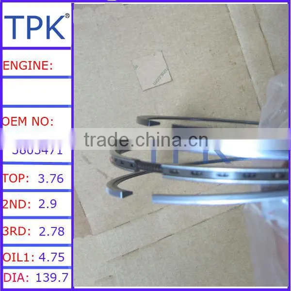 N14 engine piston ring set,3804500 4089489 4024942