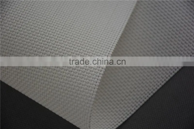 Wholesale price 75g PVC woven mesh placemat white pure color 1*2 series 45*30cm