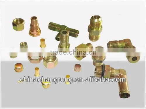 7 pieces fittings Three pieces for nylon tubing Ring