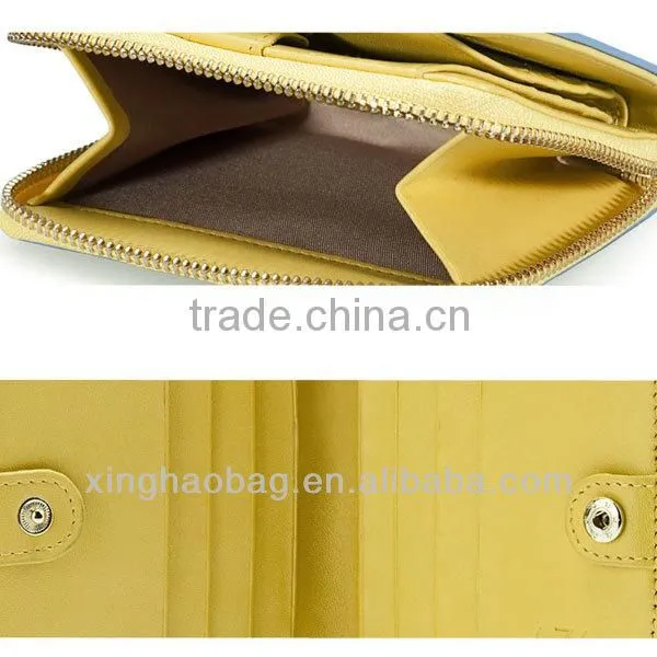 Cute Hollow flower leather wallet for girls china promotion