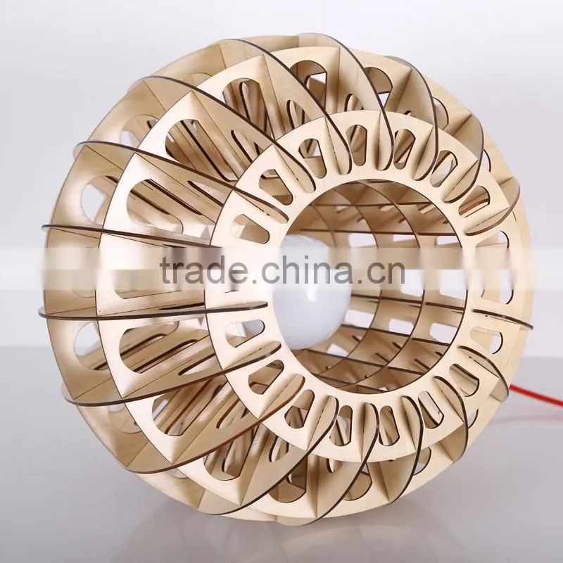 LED pendant light JK-8005B-35 LED light wood hanging pendant lighting