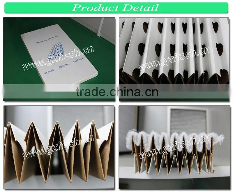 FRS-EDT fresh dry type V-type Booth filter paper made in China