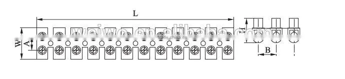 12ways Plastic Terminal Block