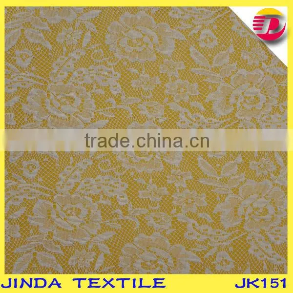 polyester floral allover french lace fabric for dress/underwear