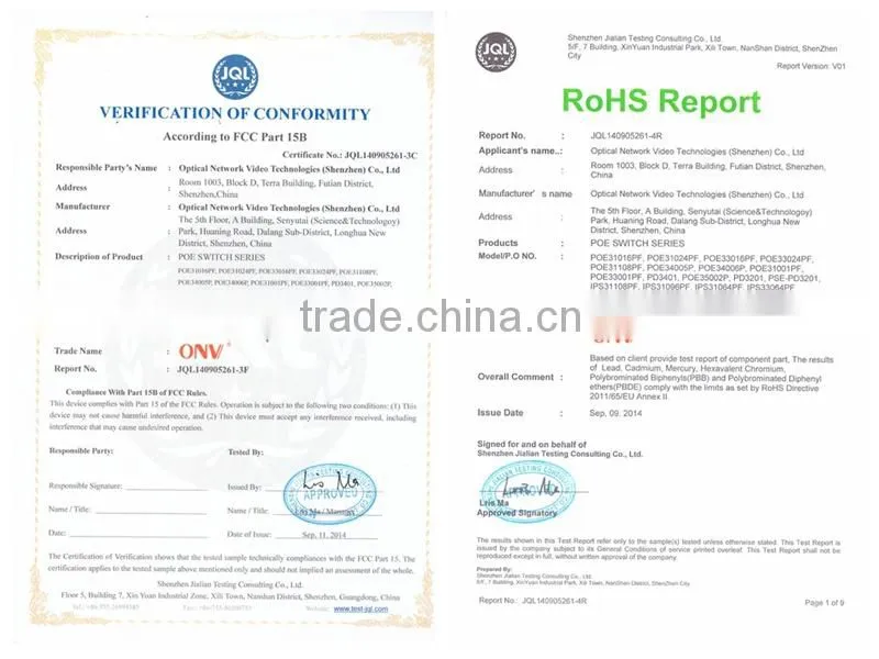 HD-SDI Fiber Optic Transmitter and Receiver support OEM
