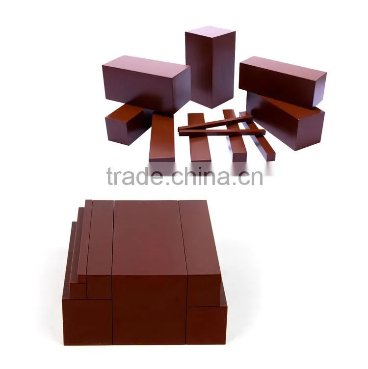 Montessori Sensorial Toys Small Brown Stair Wood Educational Toys