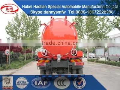 SINOTRUK sewage suction tanker truck fecal tank transport truck for sale high presure cleaning