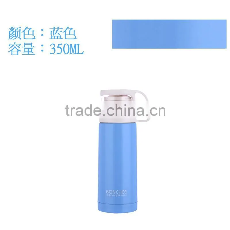bullet shape vacuum mug bottle with handle lid