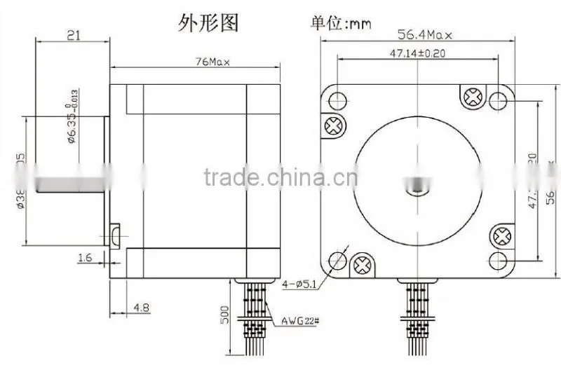 Wholesale CNC Kit 3 Axis NEMA 23 Stepper Motor ,china manufacture,CE and ISO ,good quality and best price