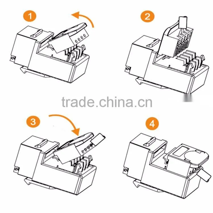 Cat5e/Cat 5E/5 Cat.6 Rj45 Male Keystone Jack