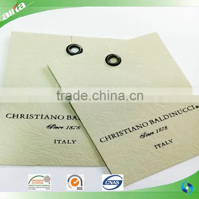 Allta Group OEM professional quality cheap clothing printed paper hangtag, simple style fashion tags for women clothes dresses