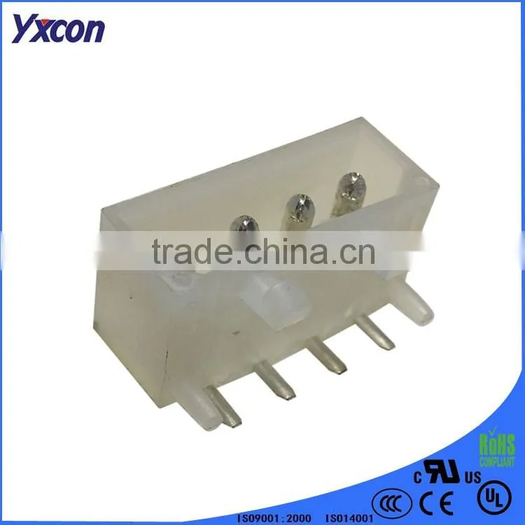4 pin right angle single row waved shape wafer connector