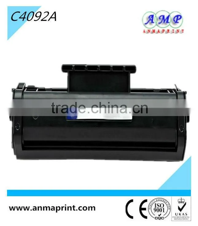 China Universal Toner Printer Cartridge Supplier C4092A Laser Printer Cartridge for HP Printers new product