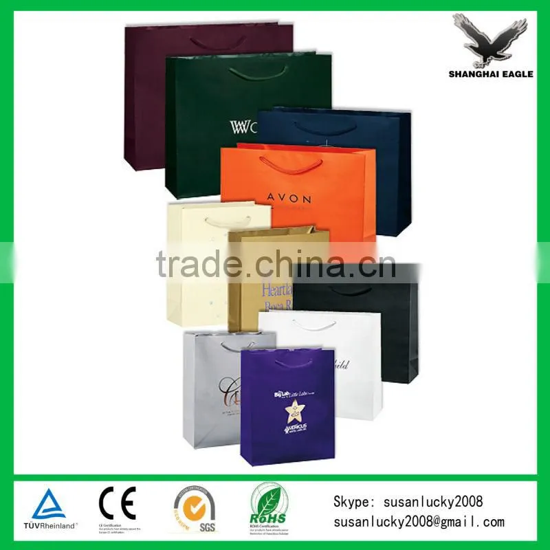 Paper bags with handles wholesale